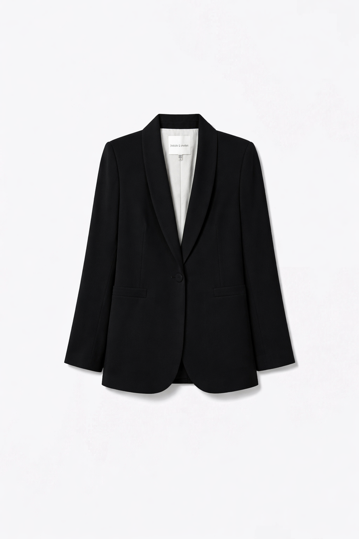 Shawl Collar Fluid Jacket