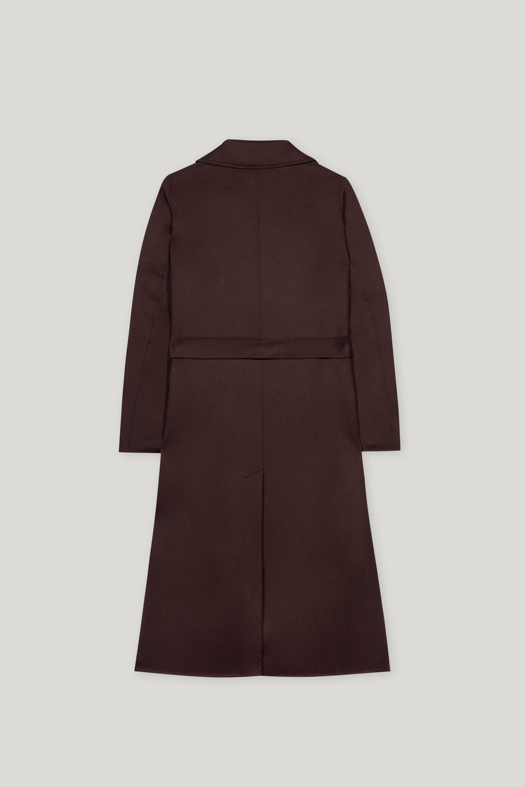 Double-face coat with belt