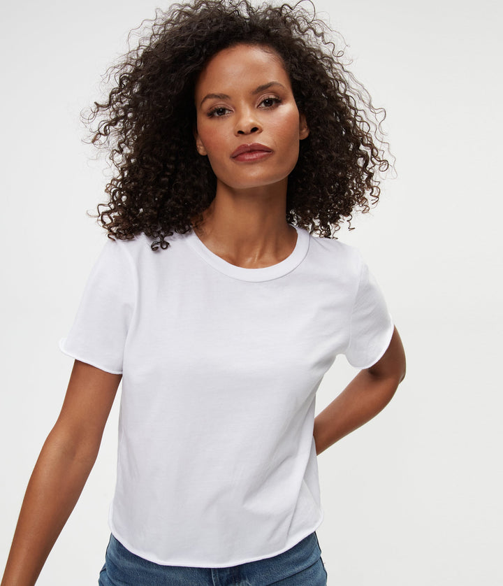 Jackie Crewneck Tee - White