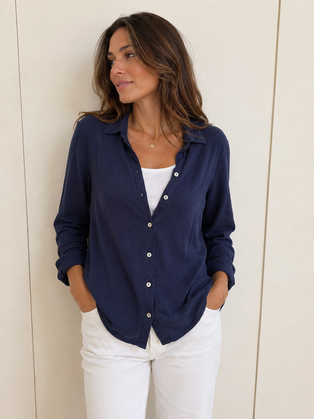 Jersey Button Down Shirt - Cosmic