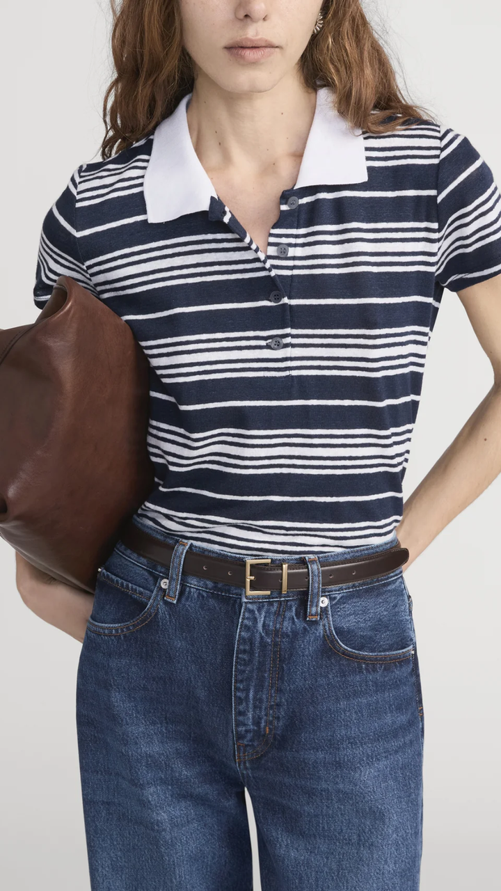 The Striped Easy Polo