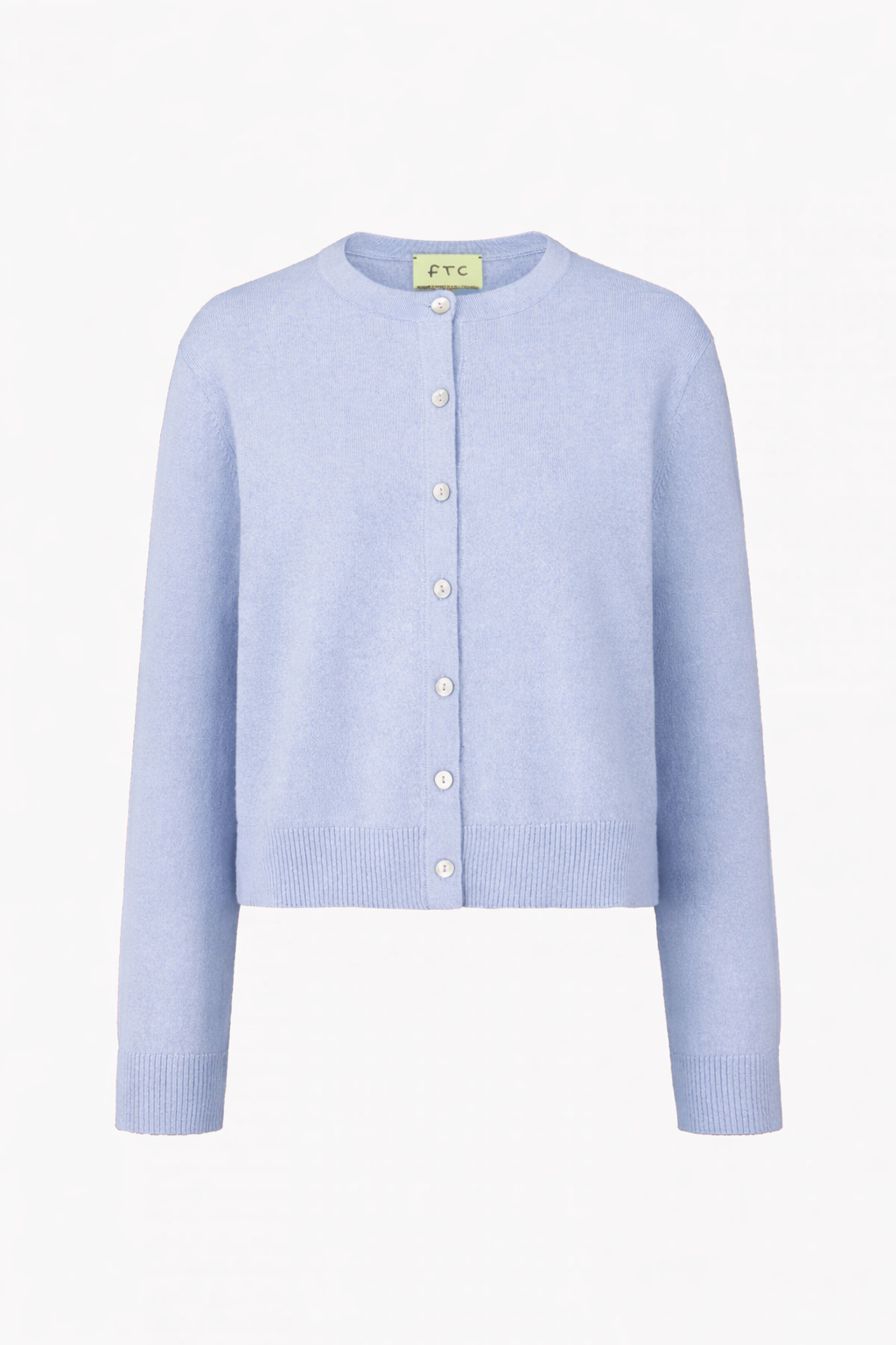 Classic Knit Cardigan with Ribbed Hem