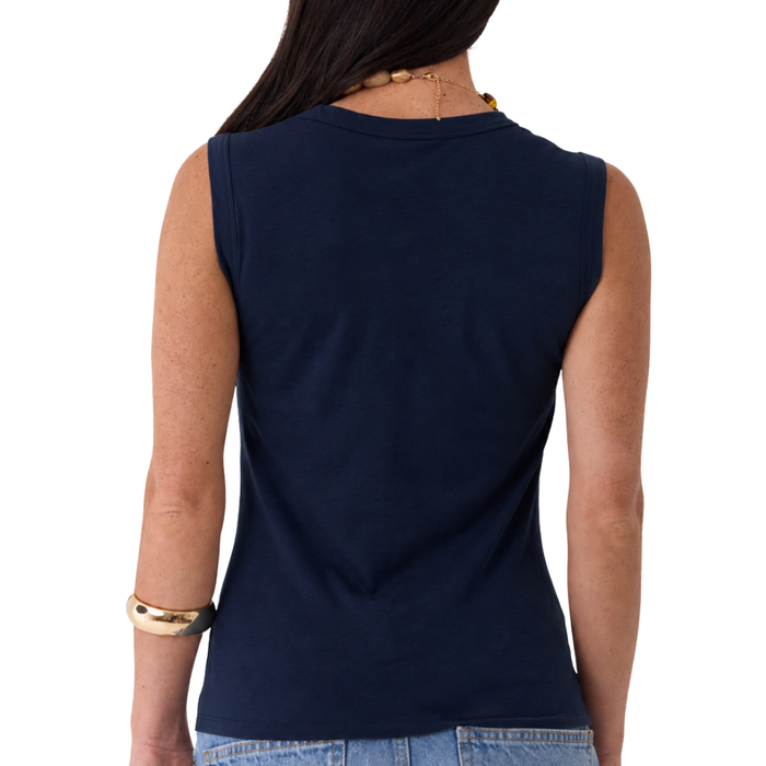 Cotton Silk V-neck Tank
