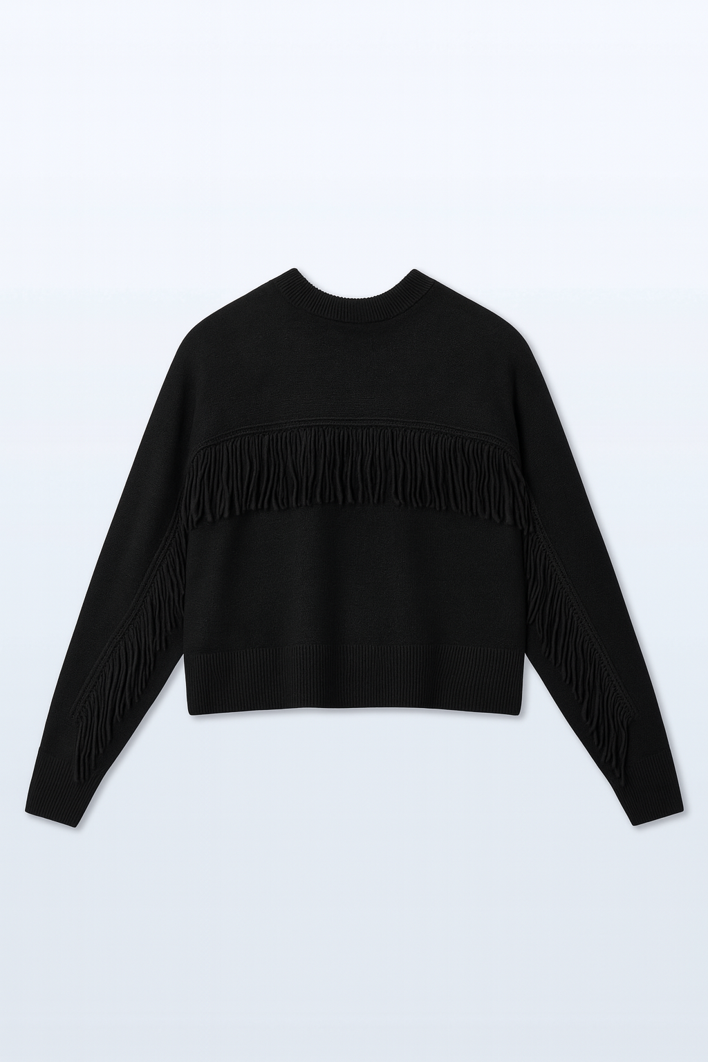 Cashmere Luxe Fringe Sweater