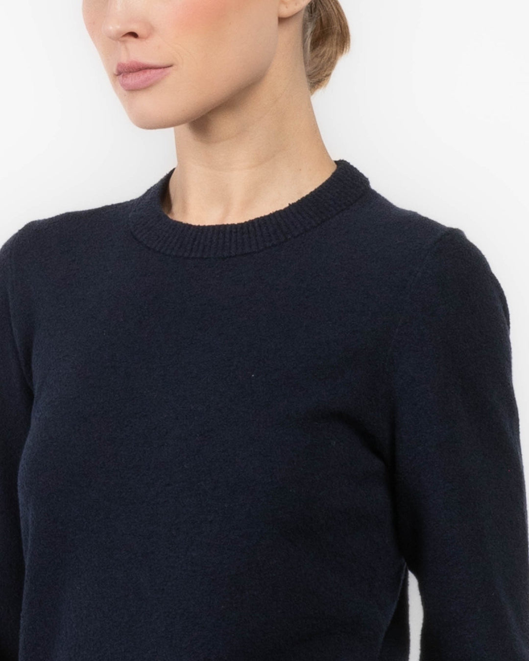 Bradley Cotton Boucle Sweater - Midnight