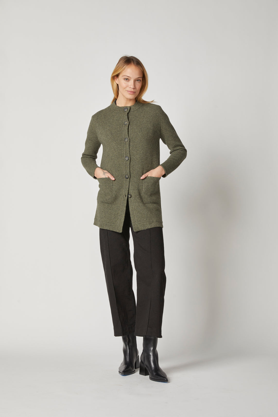 Blanket Stitch Jacket - Army