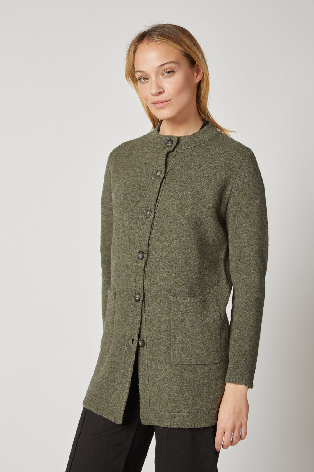 Blanket Stitch Jacket - Army