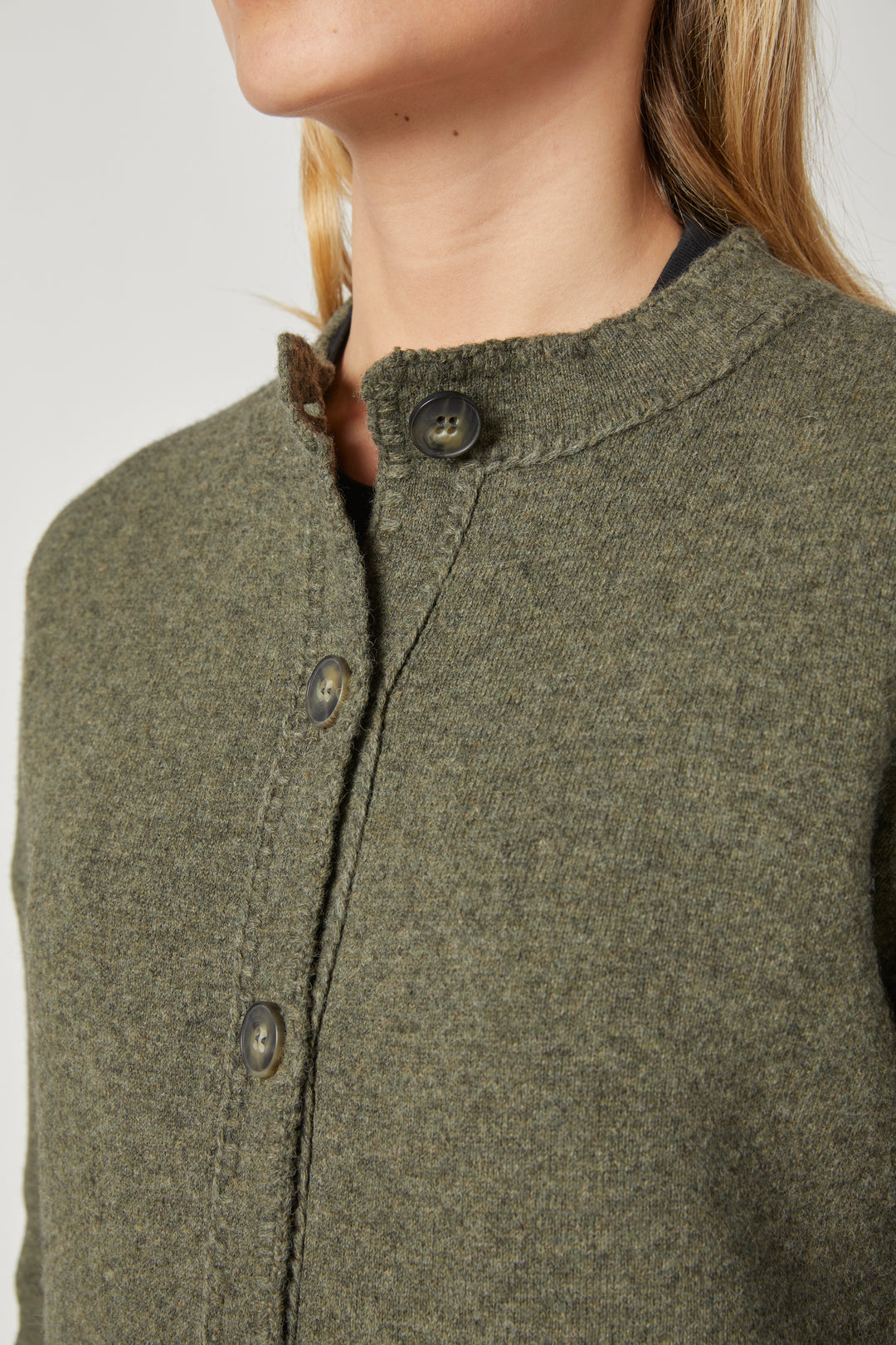 Blanket Stitch Jacket - Army