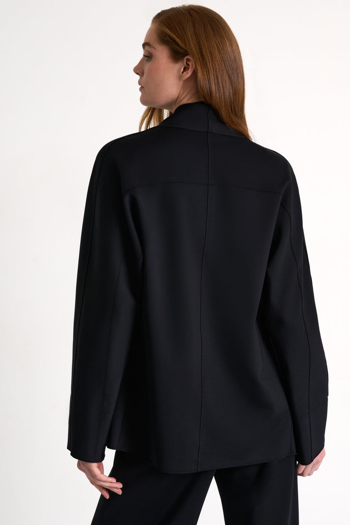 Loose-fit lapel jacket