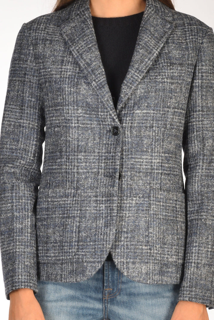 Two Button Plaid Jacket