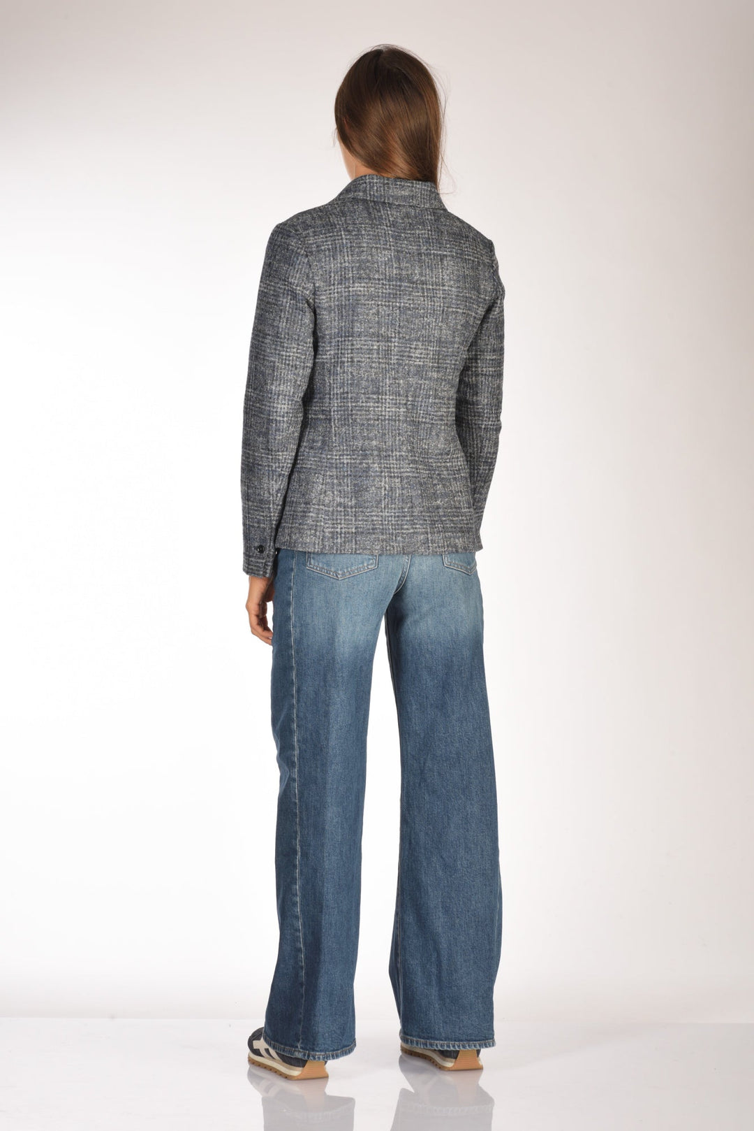 Two Button Plaid Jacket