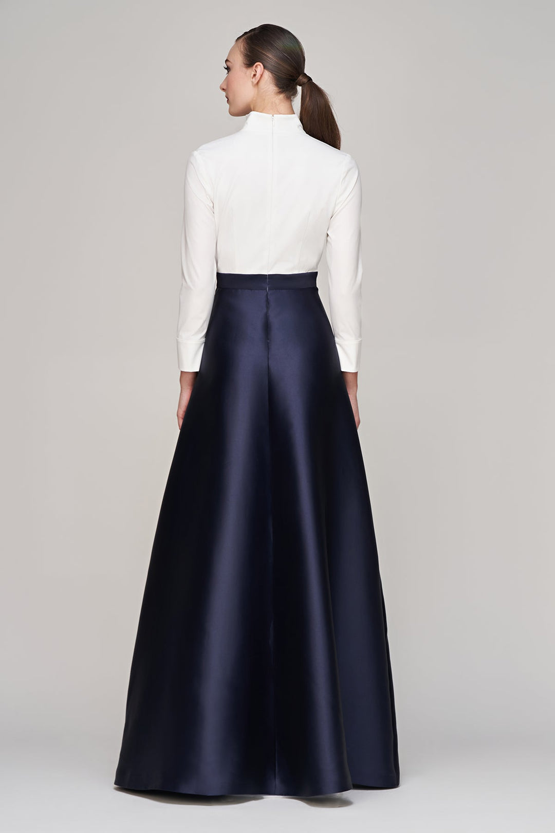 Phoebe Gown - White/Navy