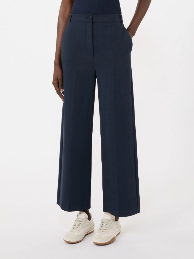 Double-faced Jersey Trousers - Navy