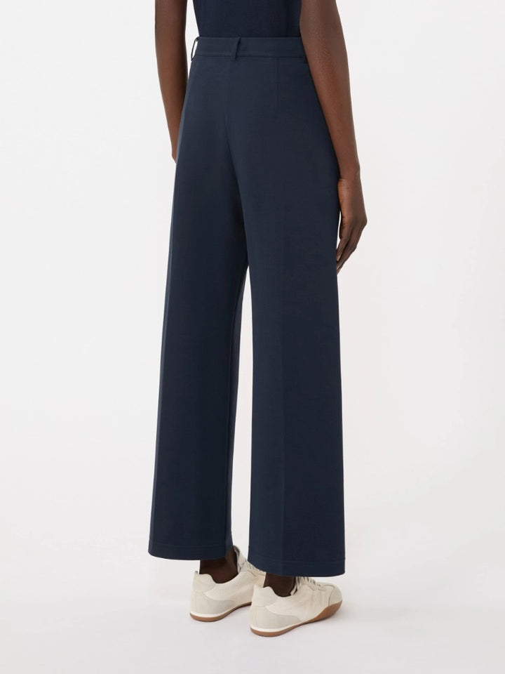 Double-faced Jersey Trousers - Navy