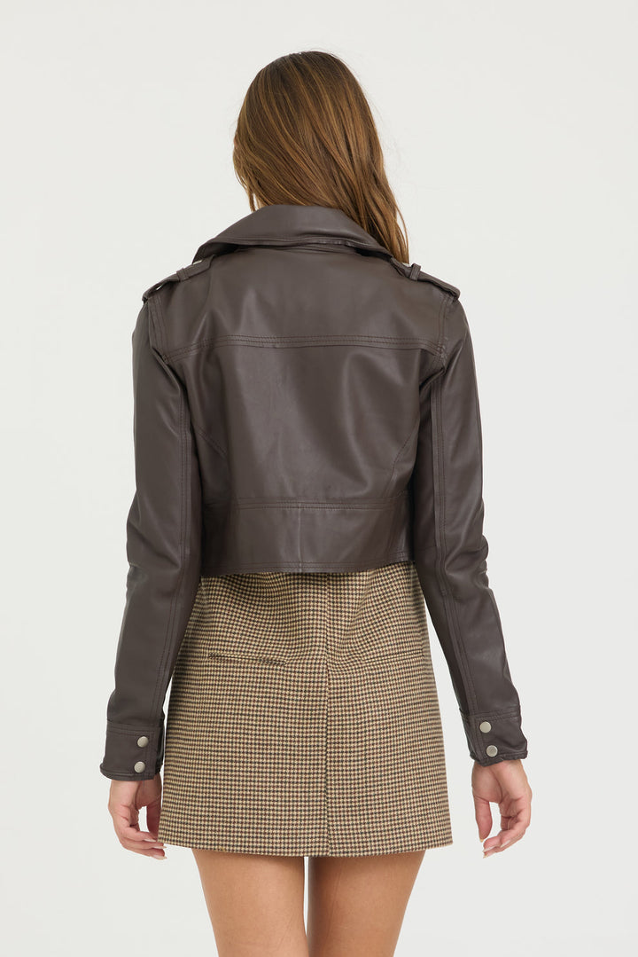 Erin Burnished Leather Jacket