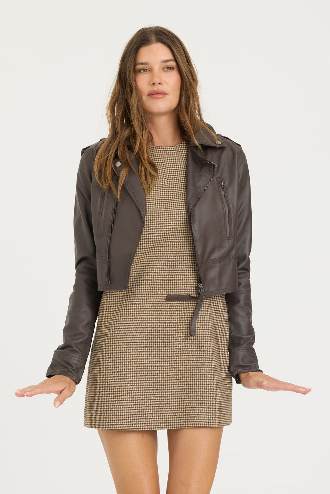 Erin Burnished Leather Jacket