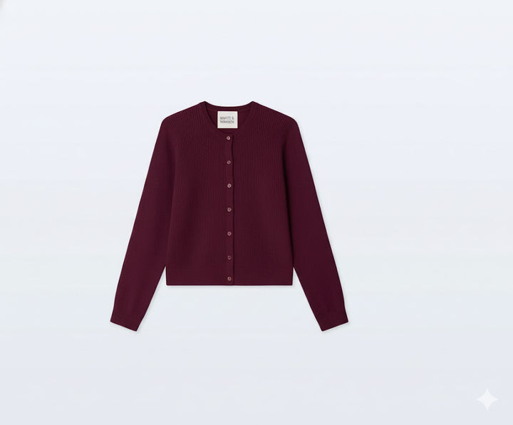 Cashmere Crewneck Cardigan
