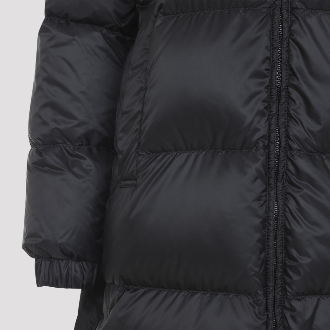 Sei Long Black Polyester Down Jacket