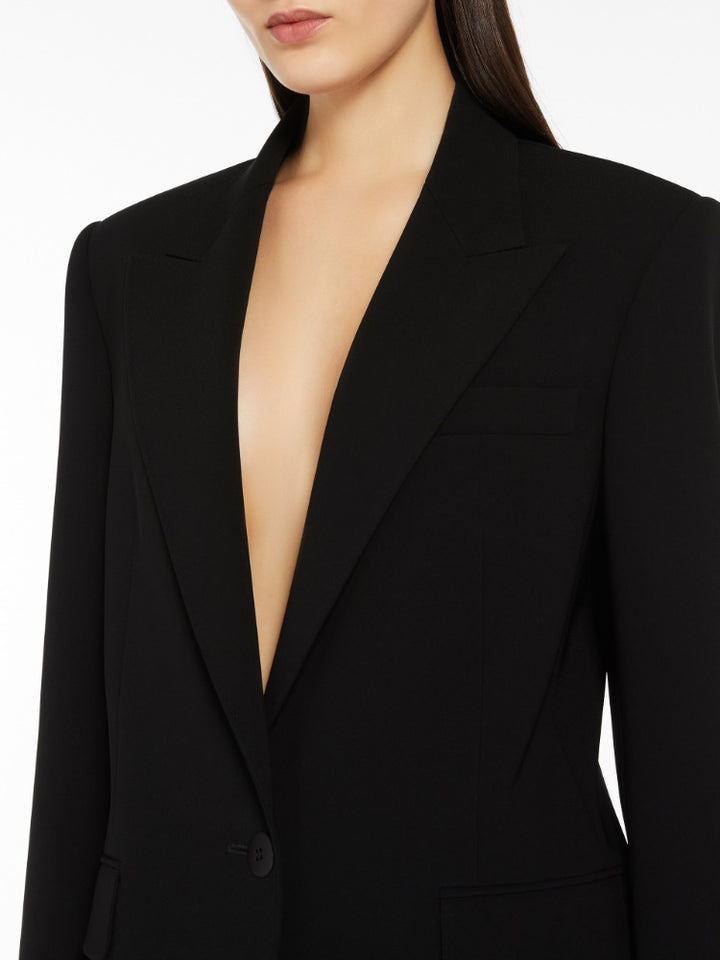 Single-breasted cady blazer