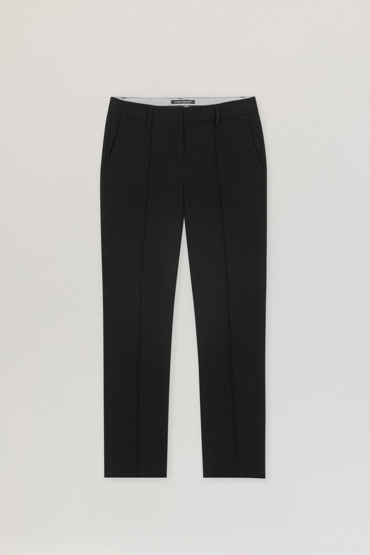 Tapered Pants in Techno Sablé - Black