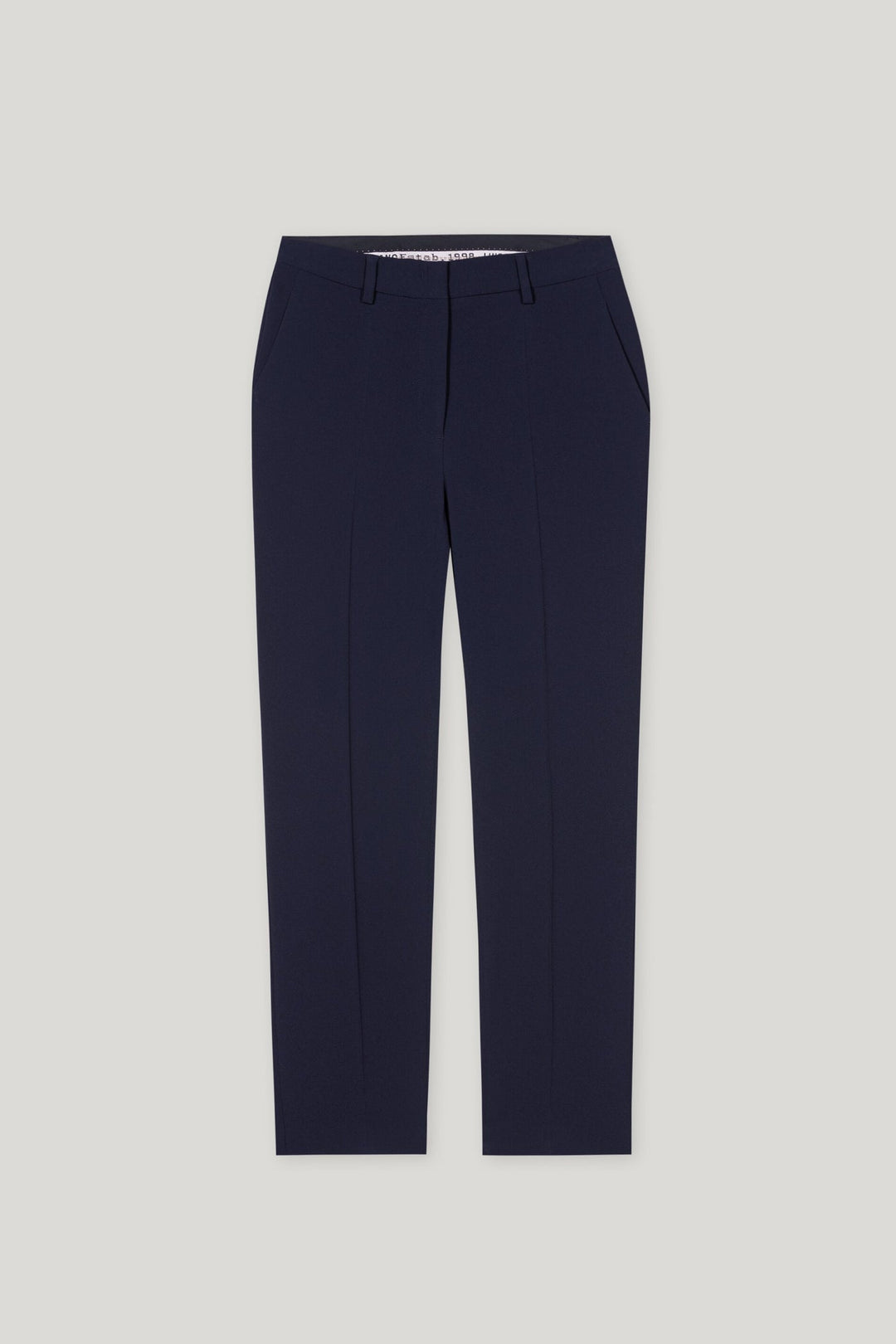 Tapered pants in techno sablé