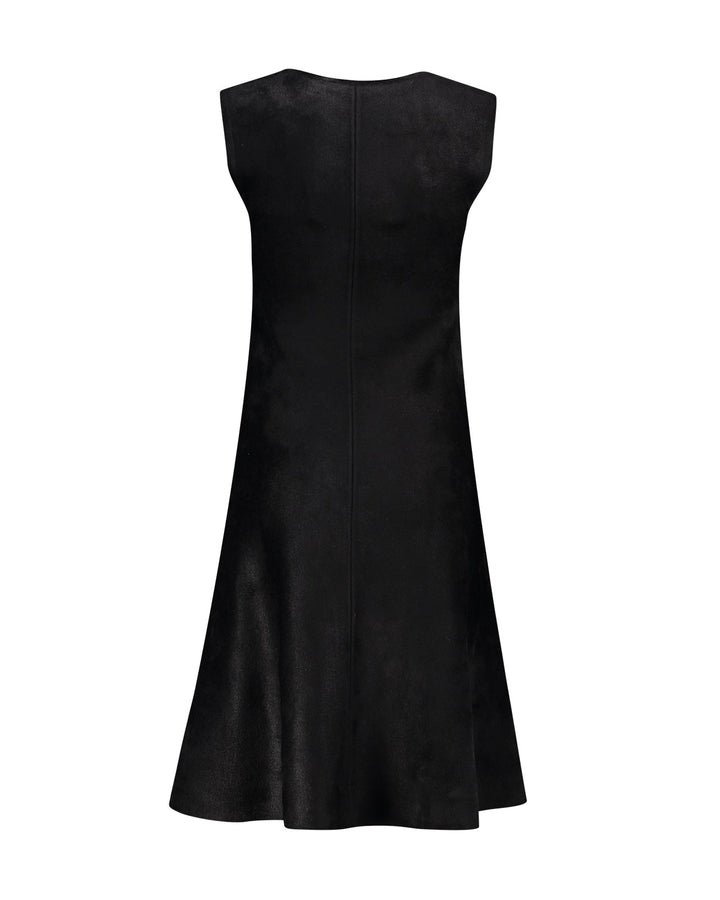 Sleeveless Knit Velour Dress