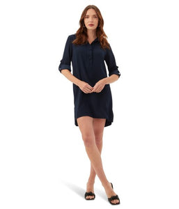 Portrait Shirt Dress