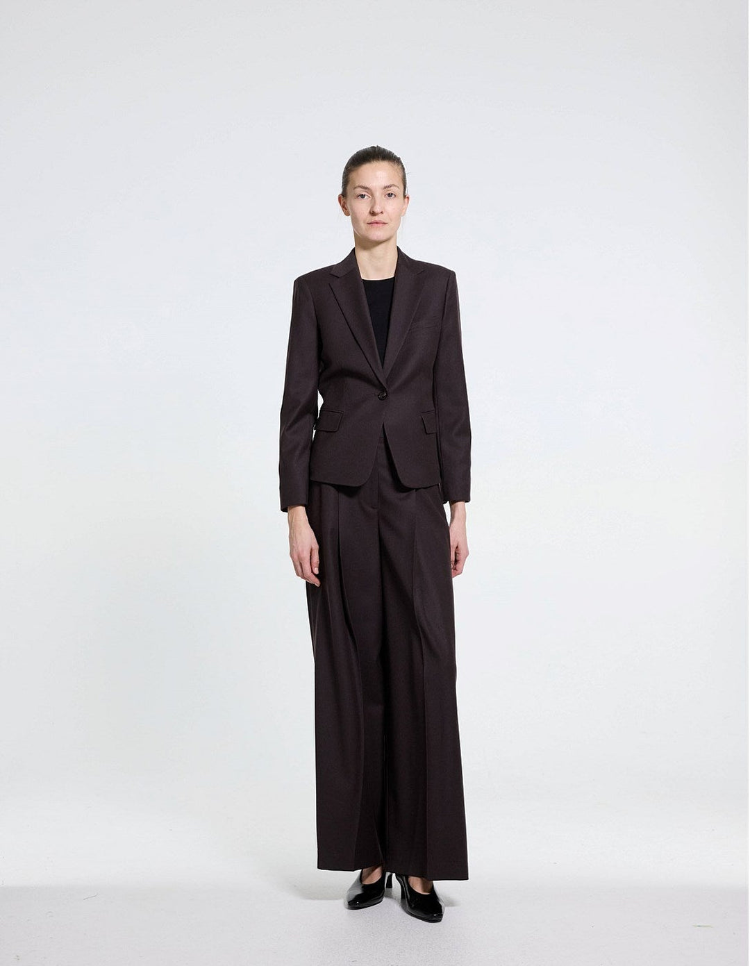 Single Button Slim Blazer