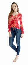 Load image into Gallery viewer, Drawstring Tie Dye Top
