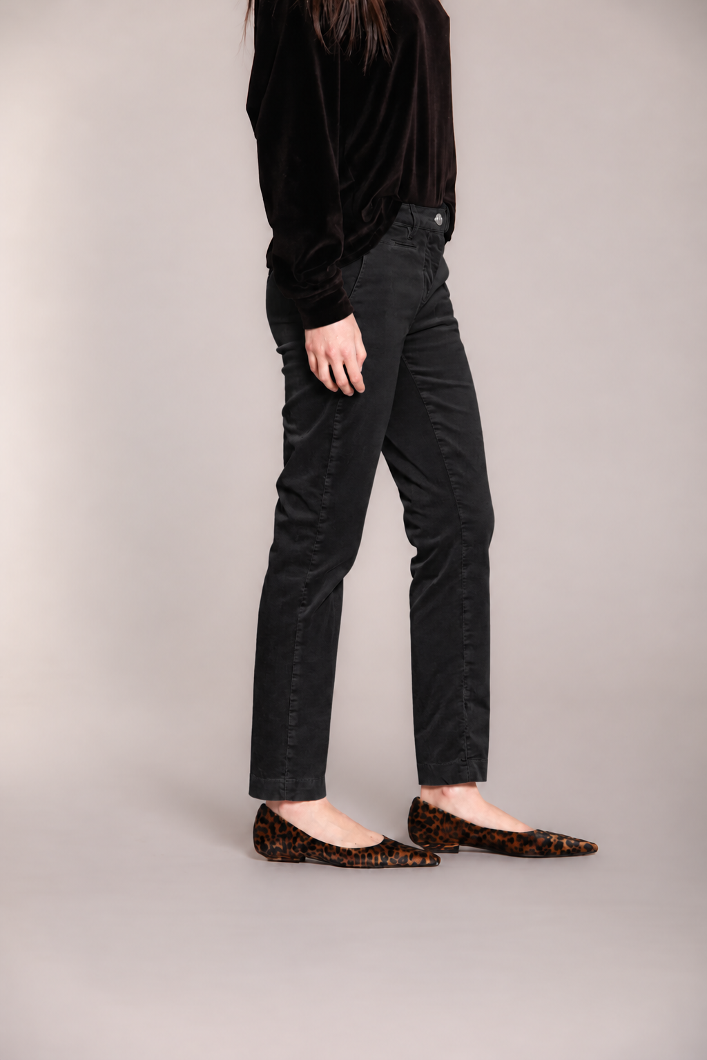 New York Slim Velvet Pant