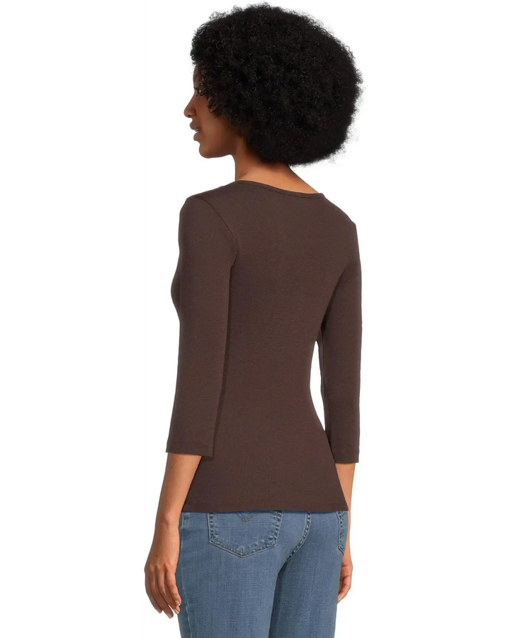 Angelina Shine V-Neck Tee
