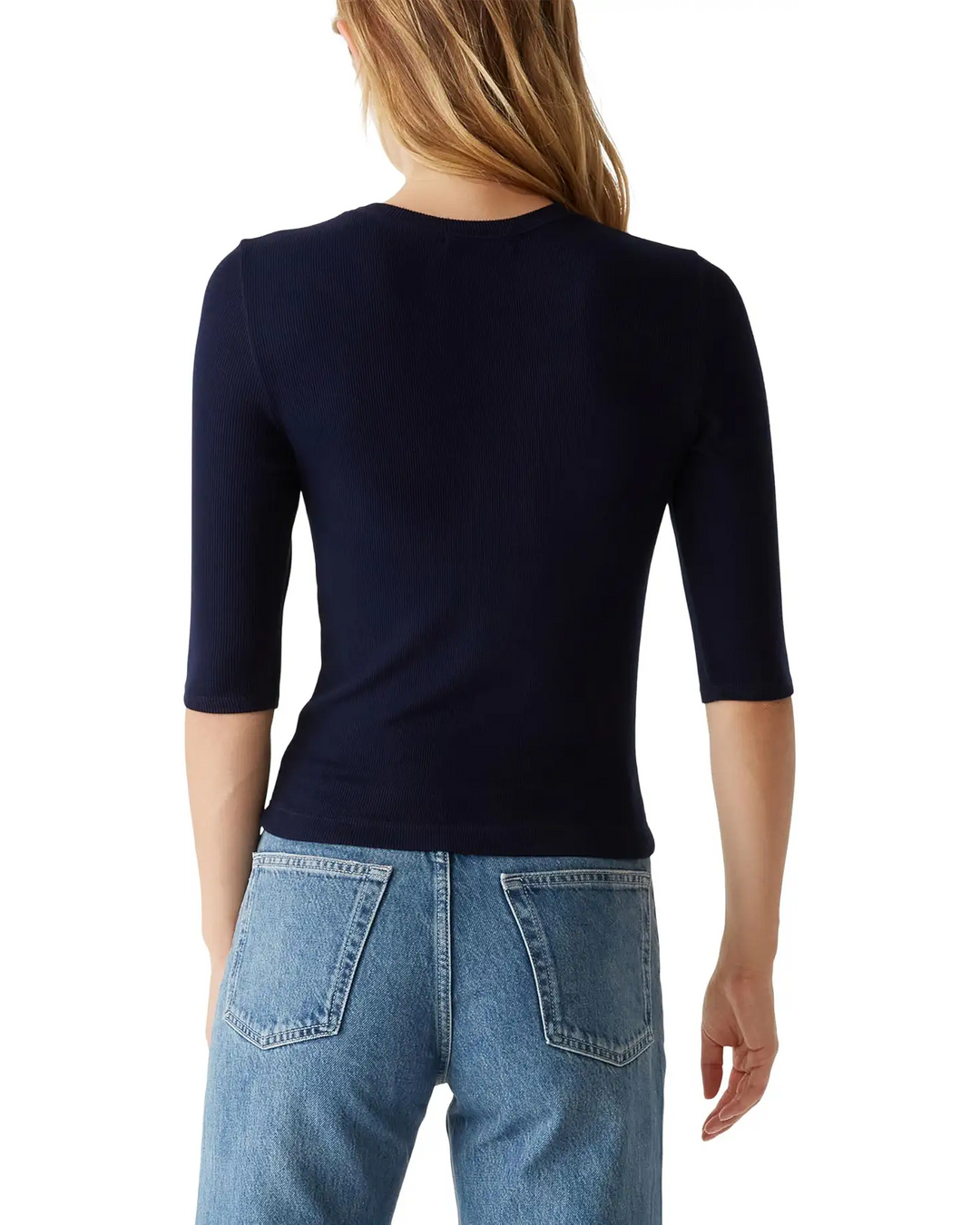 Maeve Cropped Ribbed Tee