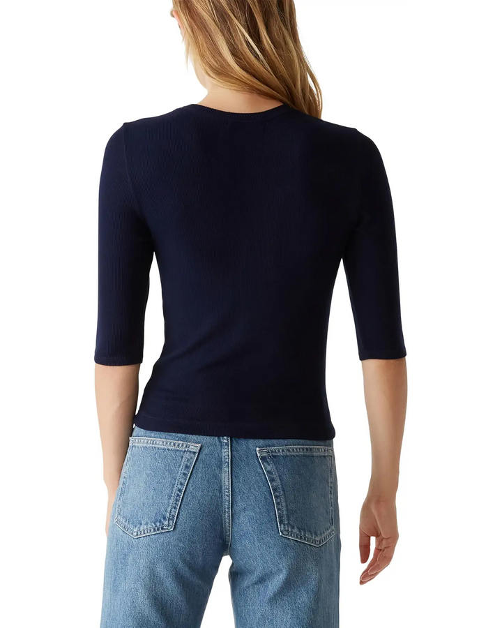 Maeve Cropped Ribbed Tee