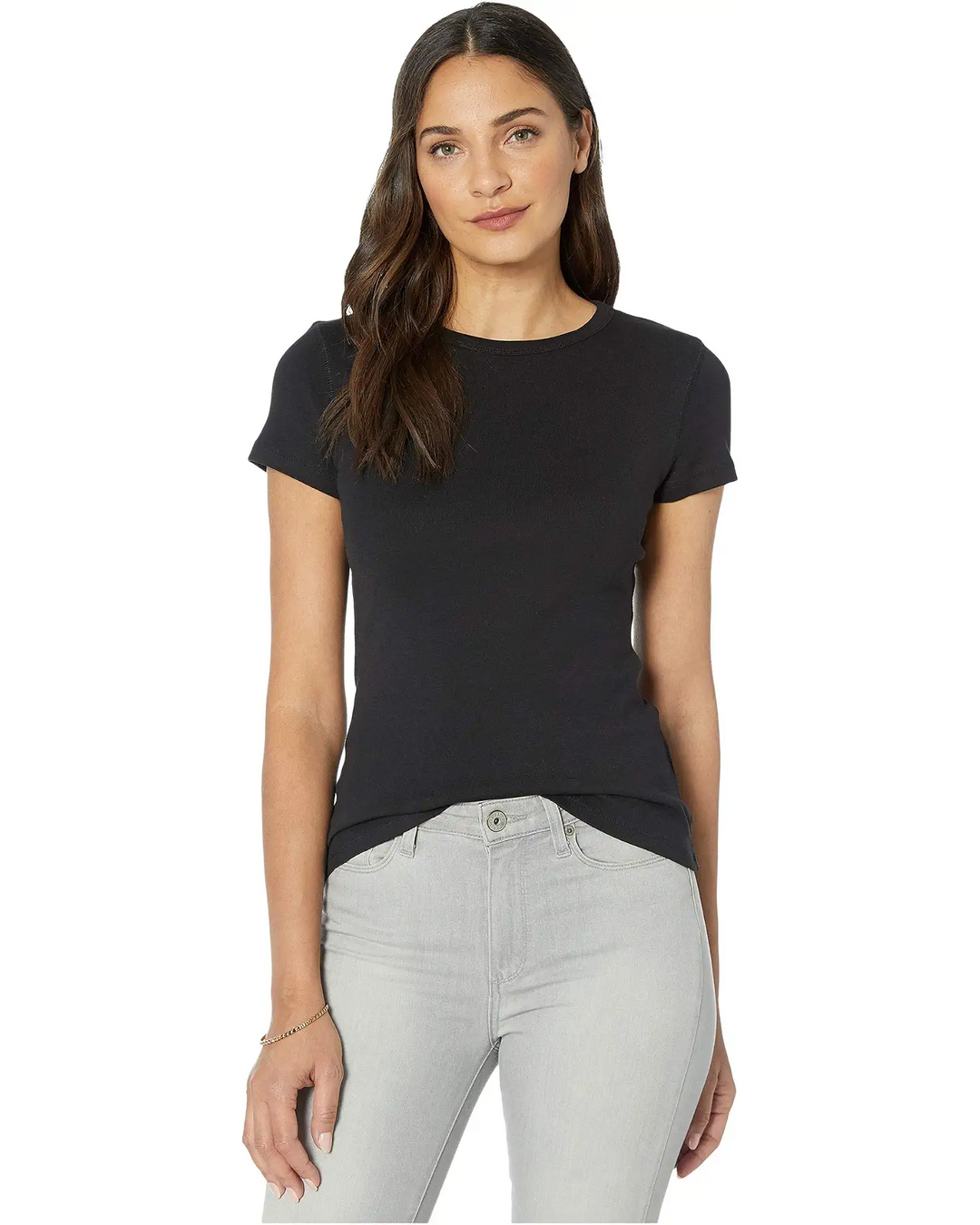 Ribbed Short Sleeve Crew