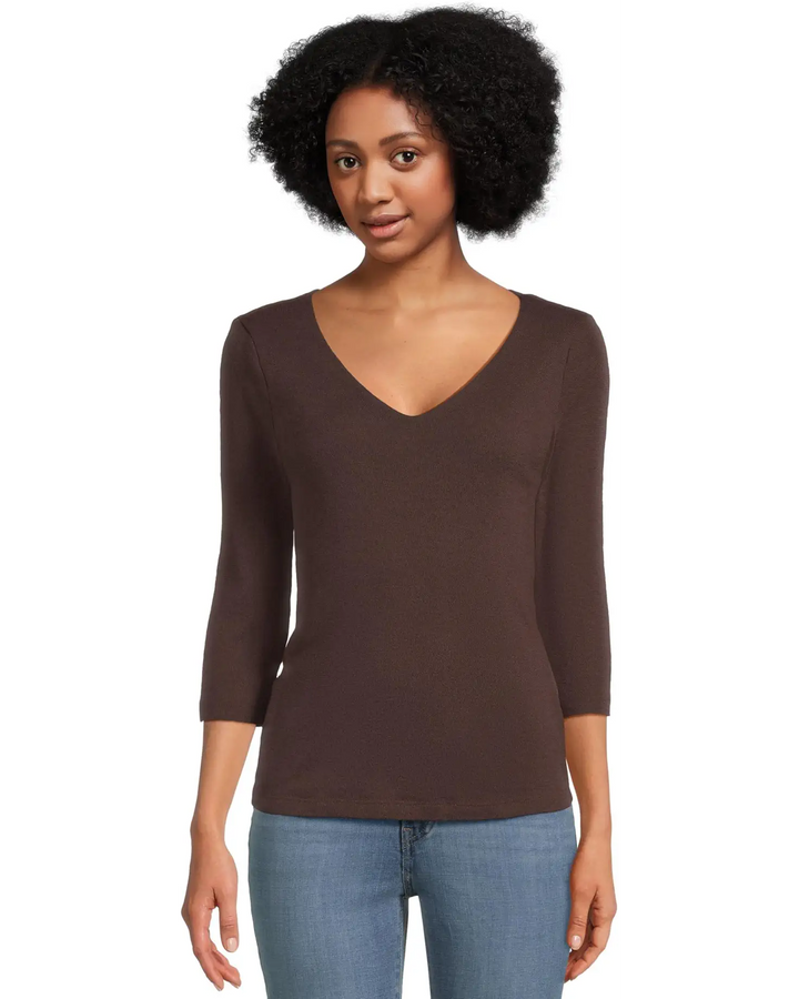Angelina Shine V-Neck Tee