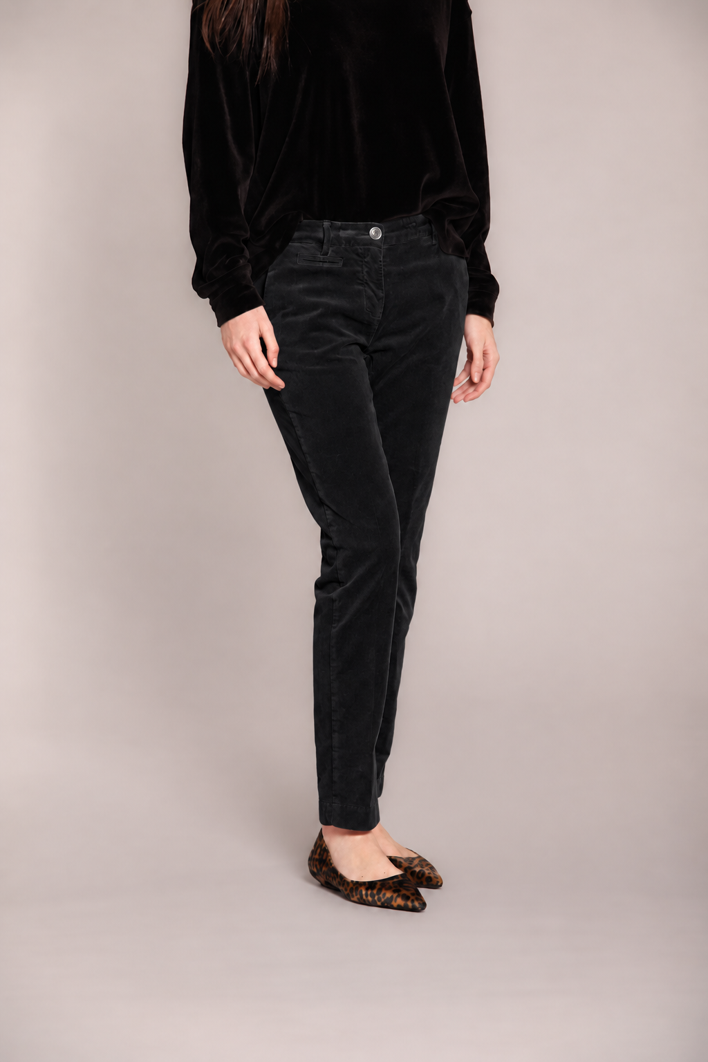 New York Slim Velvet Pant