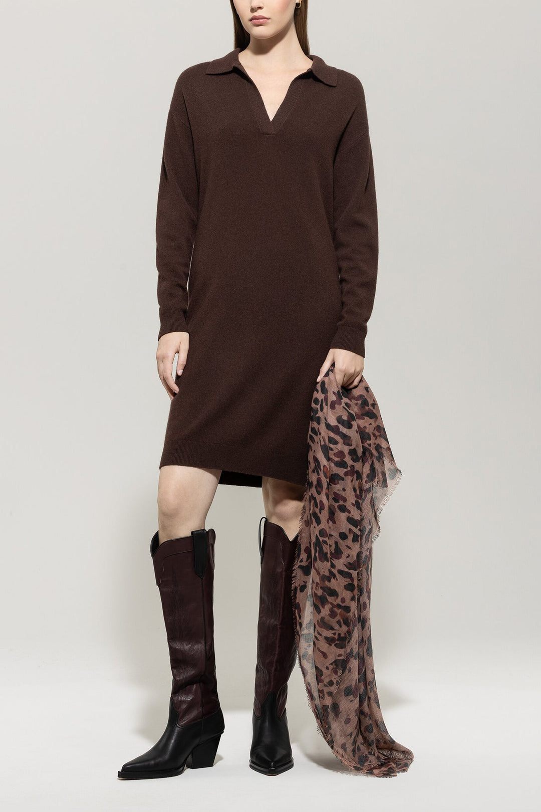 Polo Sweater Dress LIANA NYC Polo Sweater Dress LIANA NYC
