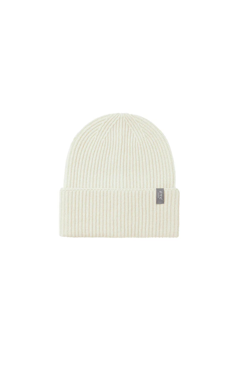 Beanie With Wide Rib Knit Turn-up