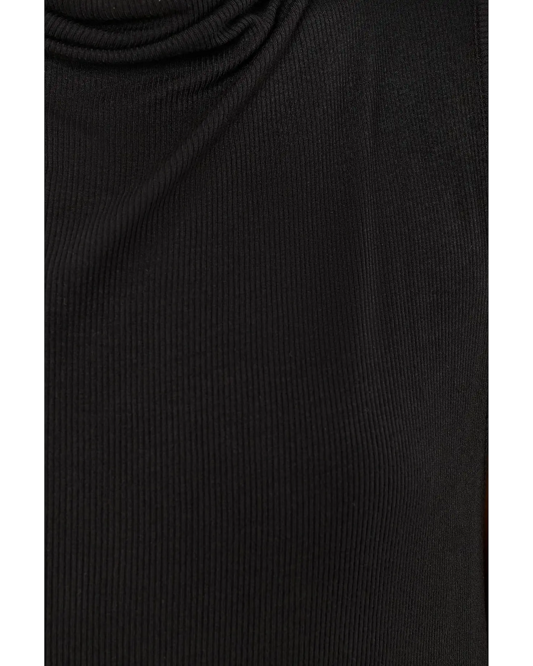 Minka Pleated Mock Neck