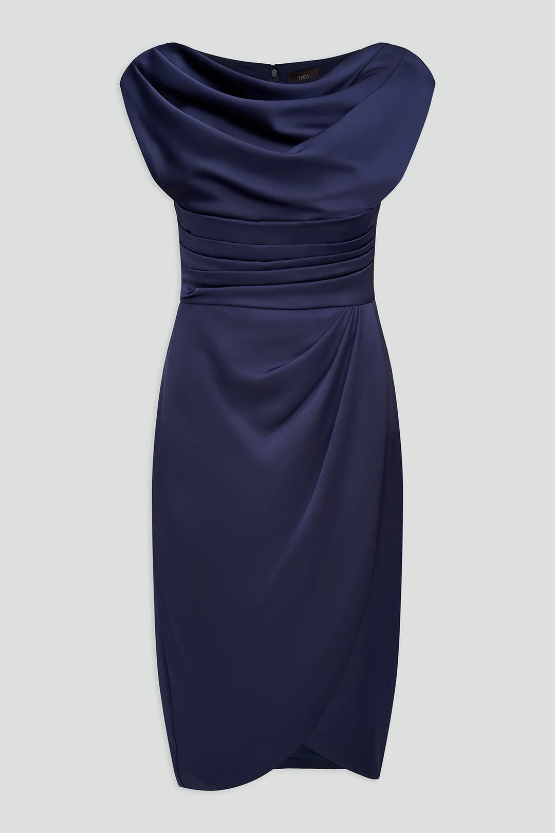 Tierra Draped Satin Dress