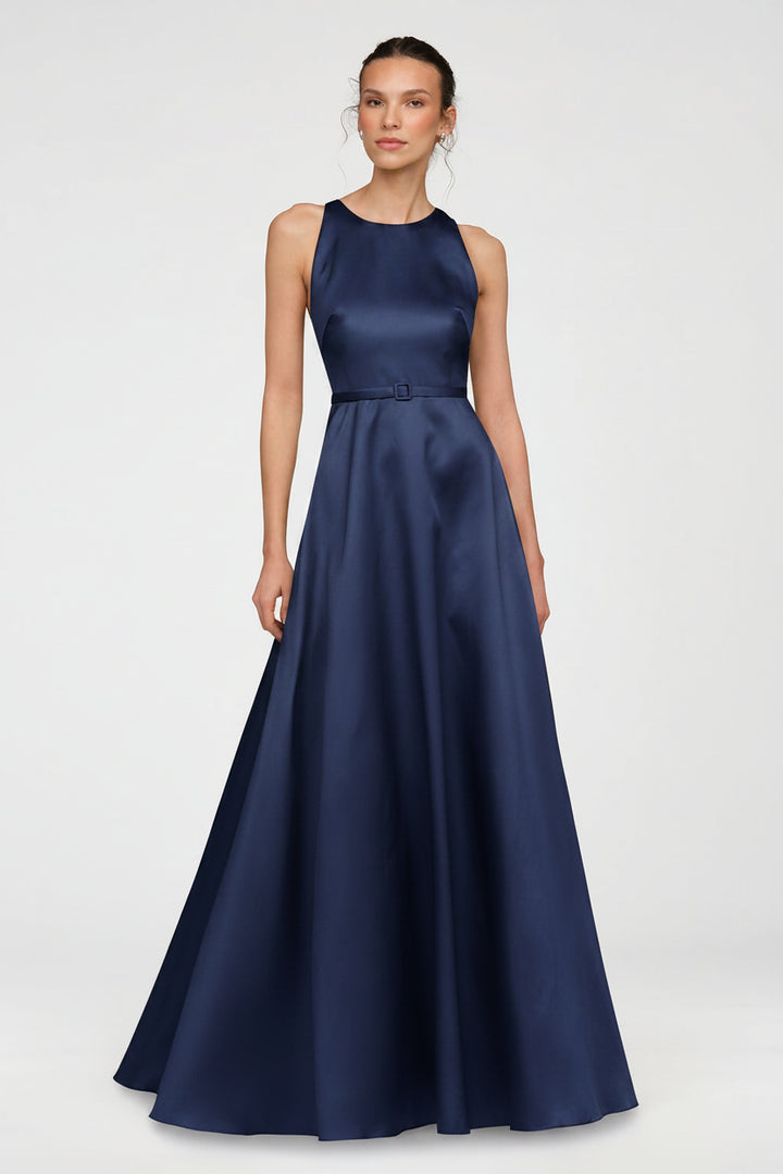 Minta Mikado Halter Gown