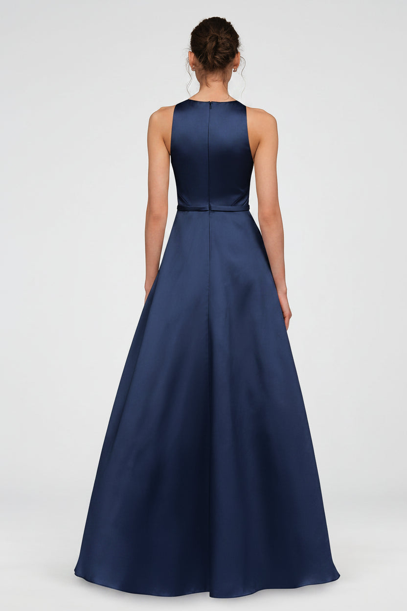 Minta Mikado Halter Gown