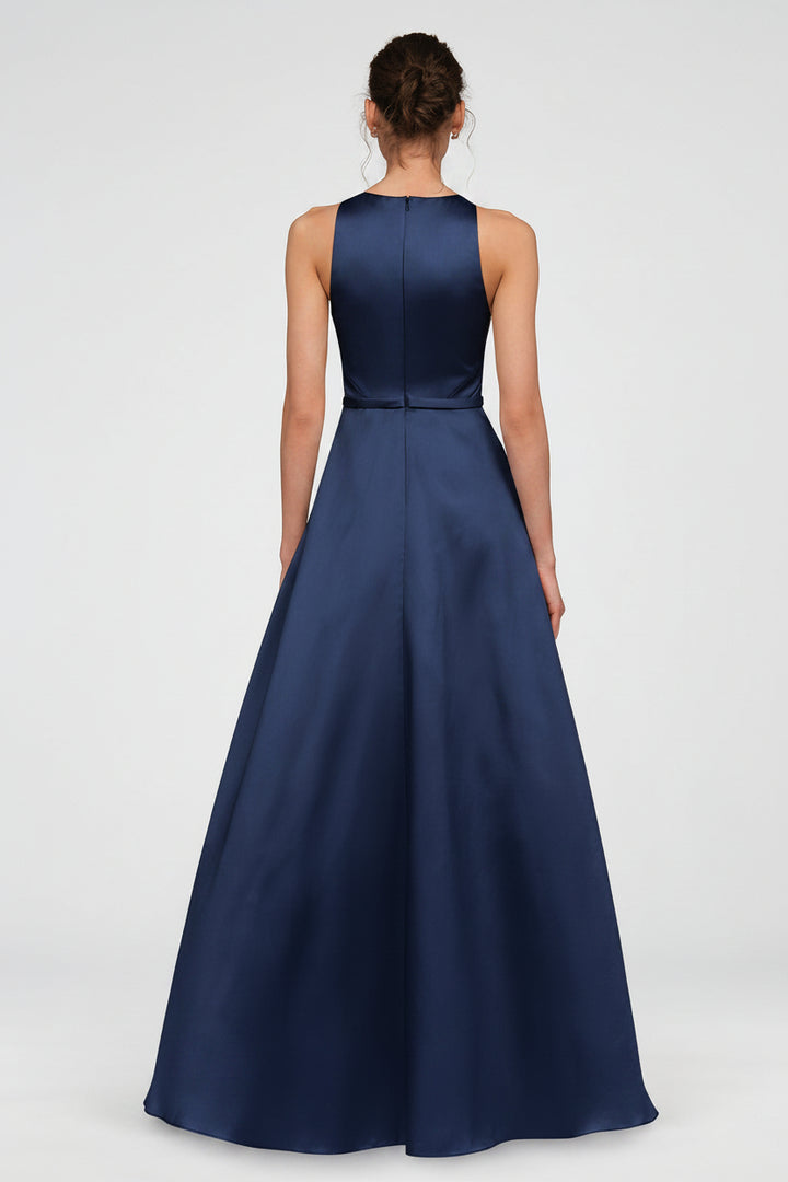 Minta Mikado Halter Gown