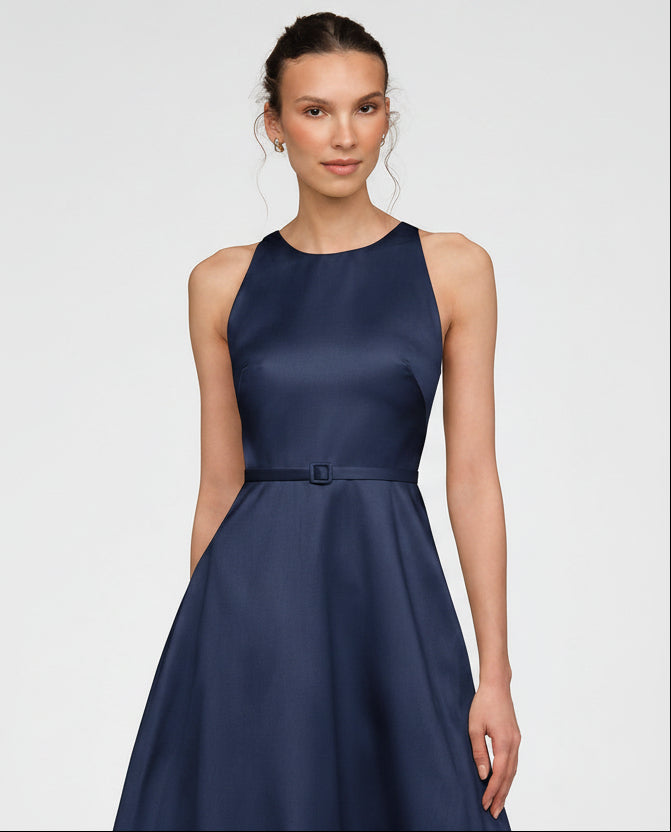 Minta Mikado Halter Gown