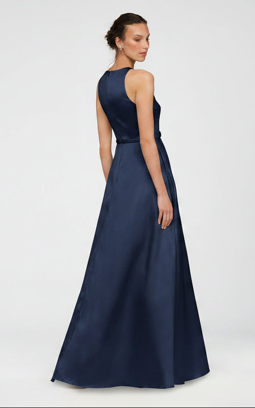 Minta Mikado Halter Gown