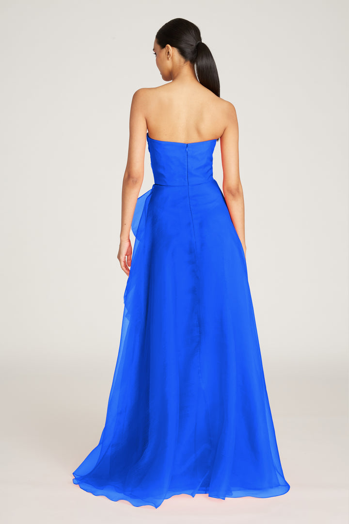 Teresa Strapless Draped Gown