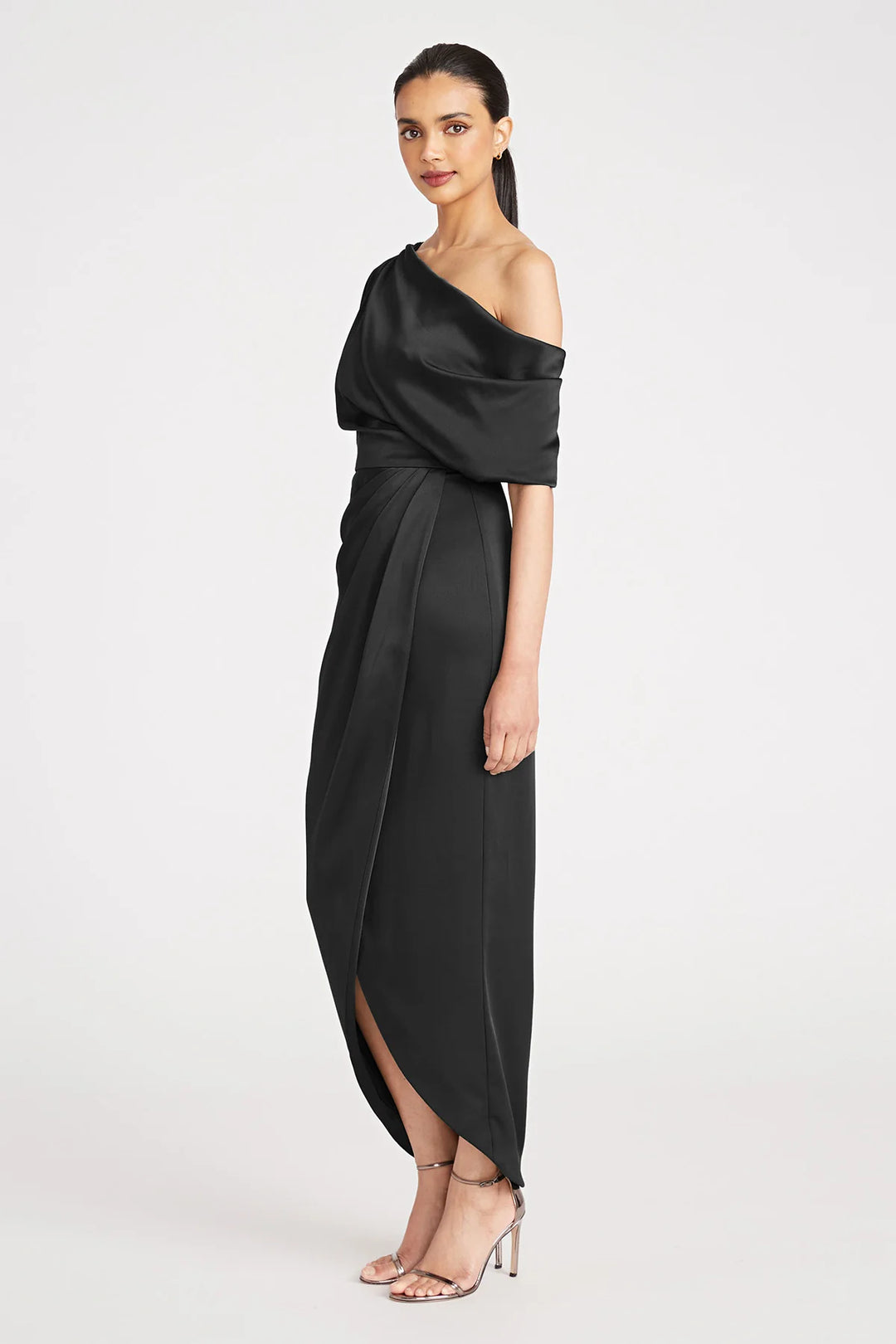 Rayna One Shoulder Draped Gown
