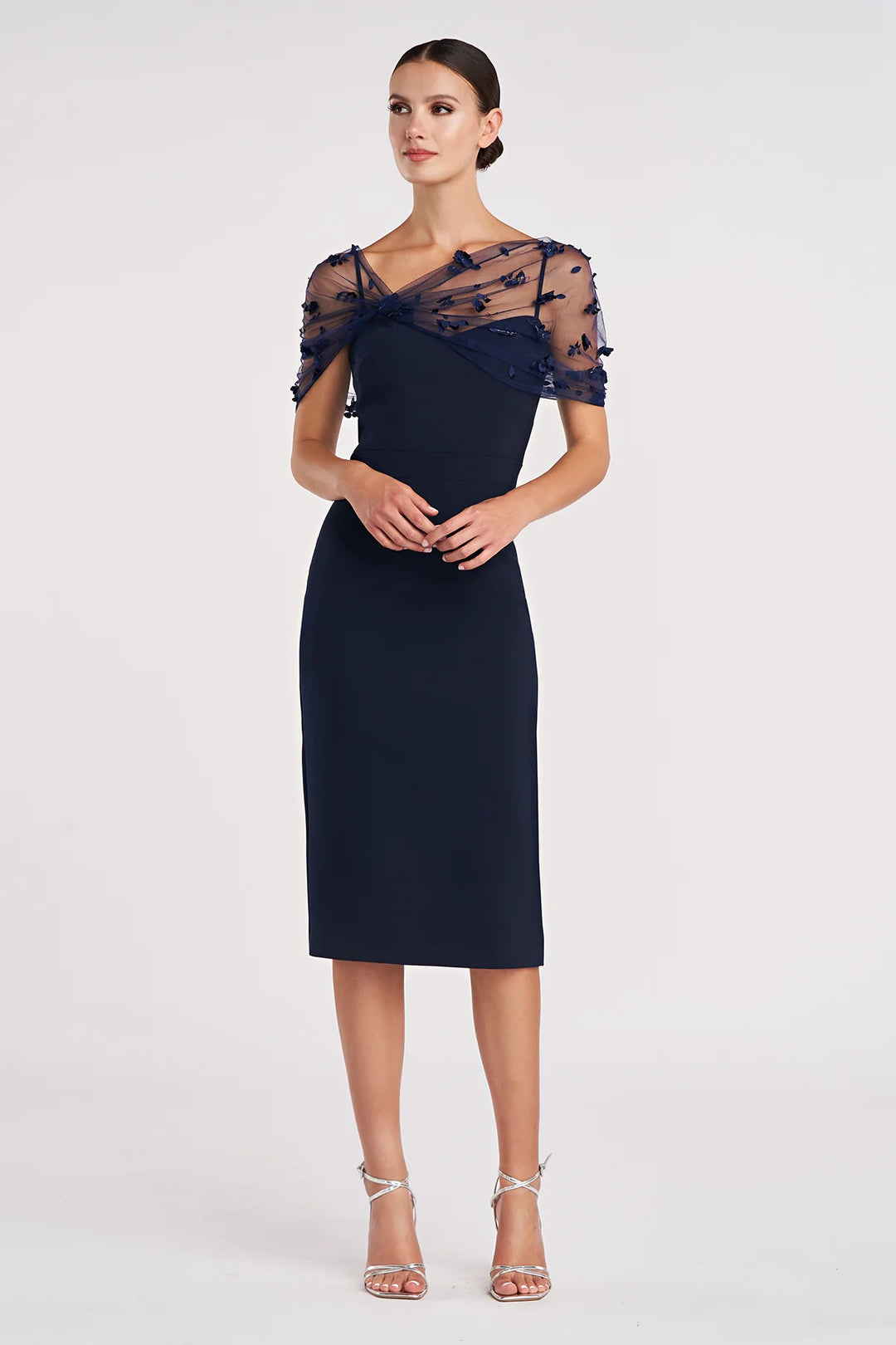Gia Beaded Shawl Gown LIANA NYC Gia Beaded Shawl Gown LIANA NYC