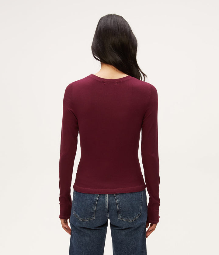 Finn Cropped Long Sleeve Crew Neck
