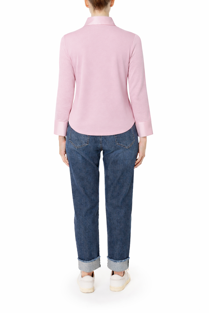 Silk Front Shirt - Rosa